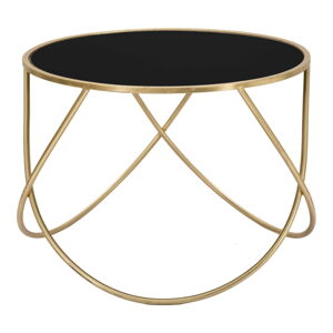 Okrągły stolik ze szklanym blatem ø 60 cm Ring – Mauro Ferretti