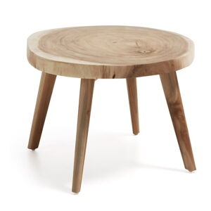Okrągły stolik z litego drewna munggur ø 65 cm Wellcres – Kave Home