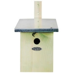 Budka dla ptaków z drewna sosnowego Esschert Design, 21,5x33,3 cm