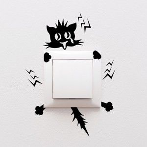 Naklejka Ambiance Plug Kitten Electro