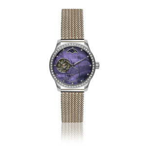 Damski zegarek z paskiem ze stali nierdzewnej w srebrnym kolorze Walter Bach Karmia