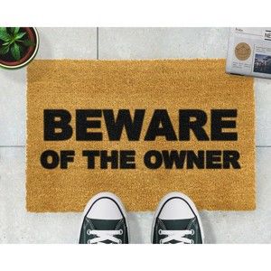 Wycieraczka Artsy Doormats Beware of the Owner, 40x60 cm