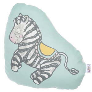 Poduszka dziecięca z domieszką bawełny Mike & Co. NEW YORK Pillow Toy Zebra, 28x29 cm