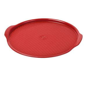 Czerwona ceramiczna taca na pizzę Emile Henry, ⌀ 40 cm