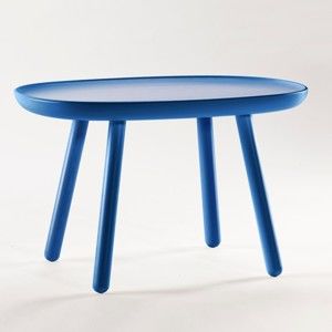 Niebieski stolik z litego drewna EMKO Naïve Medium