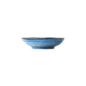 Niebieski głęboki talerz ceramiczny MIJ Indigo, ø 21 cm