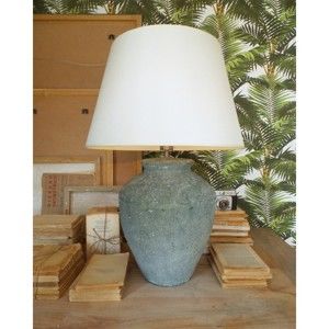 Ceramiczna lampa stołowa Orchidea Milano Saint Tropes Greenish Grey, ⌀ 50 cm
