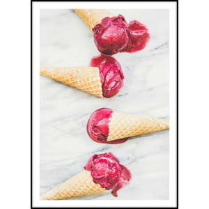 Plakat Imagioo Pink Ice Cream, 40x30 cm
