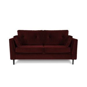 Ciemnoczerwona sofa trzyosobowa VIVONITA Portobello