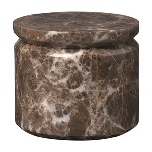Brązowy marmurowy pojemnik Blomus Marble, ø 9 cm