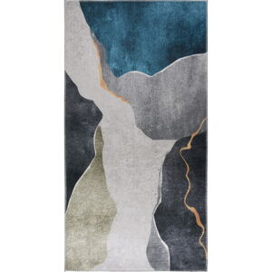 Niebieski/szary dywan odpowiedni do prania 80x150 cm – Vitaus