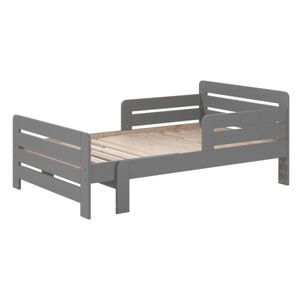 Szare łóżko dziecięce z regulacją długości 90x200 cm Jumper - Vipack