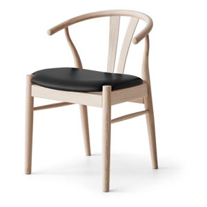 Czarno-naturalne skórzane krzesło Frida – Hammel Furniture