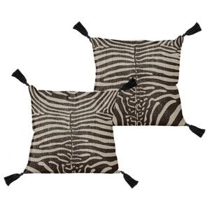 Poszewka na poduszkę Linen Couture Borlas Zebra, 45x45 cm