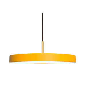Żółta lampa wisząca LED z metalowym kloszem ø 43 cm Asteria – UMAGE
