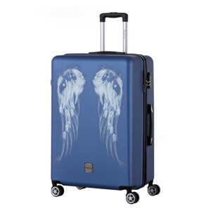 Niebieska walizka Berenice Wings, 107 l