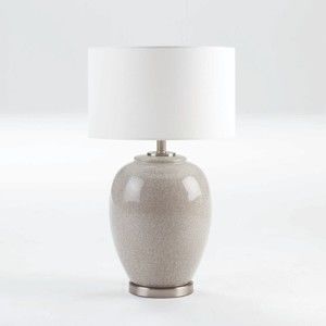 Ceramiczna lampa stołowa bez abażuru Thai Nature, wys. 47 cm