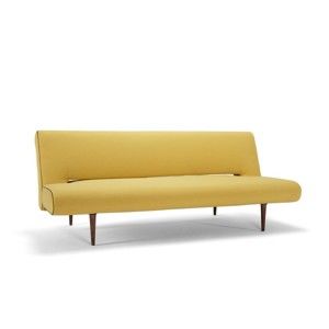 Żółta sofa rozkładana Innovation Unfurl Soft Mustard Flower