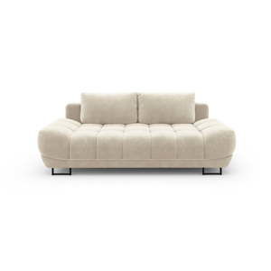 Beżowa 3-osobowa sofa rozkładana z aksamitnym obiciem Windsor & Co Sofas Cirrus