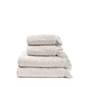 Zestaw 2 kremowych ręczników i 2 ręczników kąpielowych ze 100% bawełny Bonami, 50x90+70x140 cm