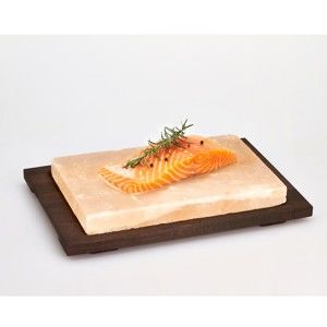 Taca do serwowania z deską solną Bisetti Salt Plate, 20x30 cm