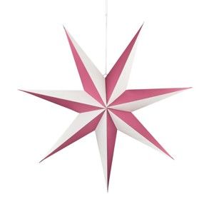 Czerwono-biała papierowa gwiazda dekoracyjna Butlers Magica, ⌀ 60 cm