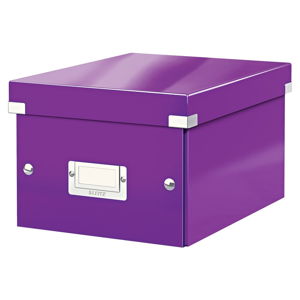 Fioletowe pudełko do przechowywania Leitz Universal, dł. 28 cm