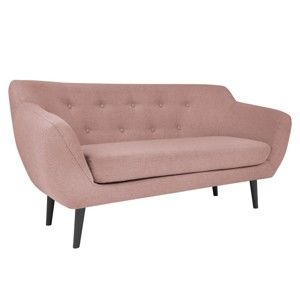 Różowa sofa 2-osobowa Mazzini Sofas Piemont