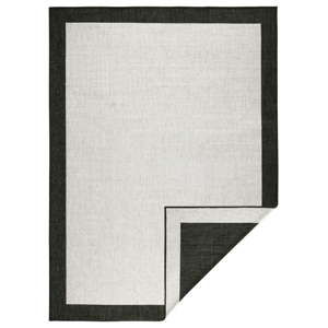Czarno-kremowy dywan dwustronny odpowiedni na zewnątrz NORTHRUGS Panama, 200x290 cm