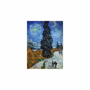 Reprodukcja obrazu Vincenta van Gogha – Country Road in Provence by Night, 80x60 cm