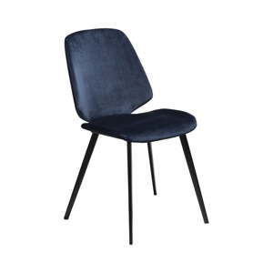 Ciemnoniebieskie krzesło DAN–FORM Denmark Swing Velvet