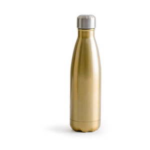 Butelka termiczna ze stali nierdzewnej w złotym kolorze Sagaform Hot&Cold, 500 ml