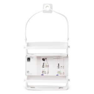 Biała wisząca plastikowa półka łazienkowa Flex – Umbra
