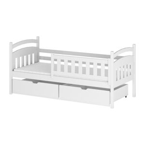 Białe łóżko dziecięce z miejscem do przechowywania 80x180 cm Terry - Lano Meble