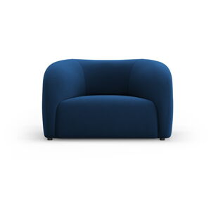 Niebieski aksamitny fotel Santi – Interieurs 86