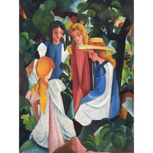 Reprodukcja obrazu August Macke - Four Girls, 40x60 cm