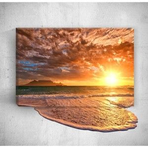 Obraz 3D Mosticx Sea Sunset, 40x60 cm