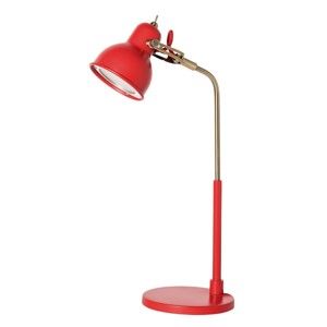 Czerwona lampa stołowa z LED SULION Bang