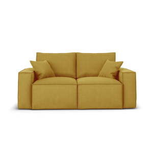Żółta sofa Cosmopolitan Design Miami, 180 cm