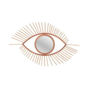 Lustro w kształcie oka z ramą z drewna wierzby InArt Eye