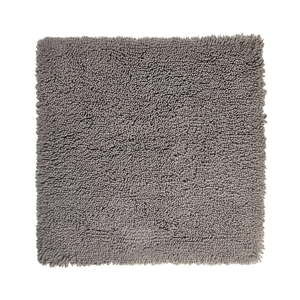 Ciemnoszary dywanik łazienkowy z bawełny organicznej Aquanova Mezzo, 60x60 cm