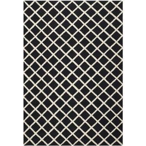 Wełniany dywan Safavieh Sophie Black, 274x182 cm