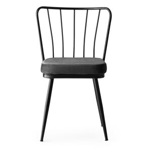 Antracytowe metalowe krzesła zestaw 2 szt. Yildiz – Kalune Design