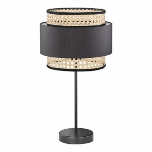 Czarno-beżowa lampa stołowa Fischer & Honsel Tape