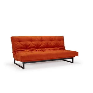 Czerwona rozkładana sofa Innovation Fraction Elegant Elegance Paprika, 97x200 cm