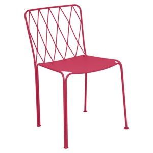 Różowe krzesło ogrodowe Fermob Kintbury