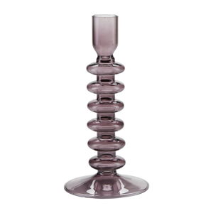 Fioletowy szklany świecznik Bahne & CO