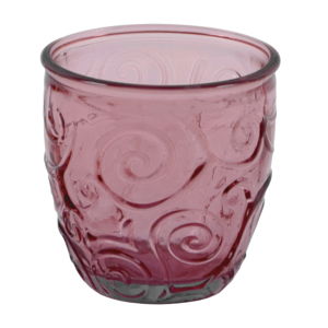 Różowa szklanka ze szkła z recyklingu Ego Dekor Triana, 250 ml