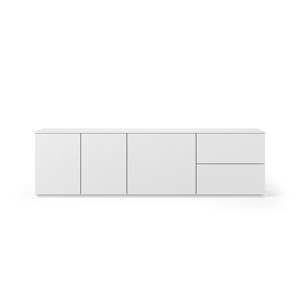 Matowa biała szafka pod TV TemaHome Join, 200x57 cm