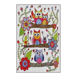 Dziecięcy dywan antypoślizgowy Conceptum Hypnose Owls, 100x200 cm